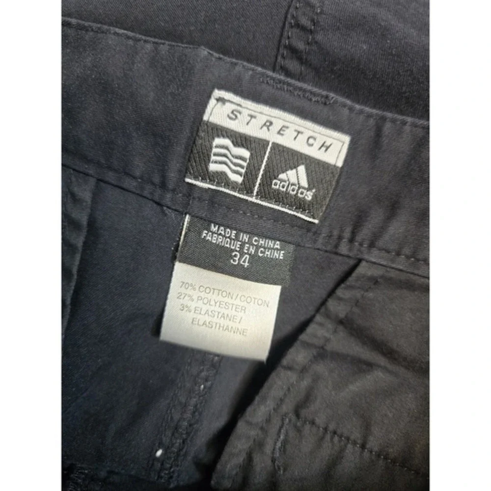 Adidas Cotton Blend Men's‎ Shorts  Black Pleated 34